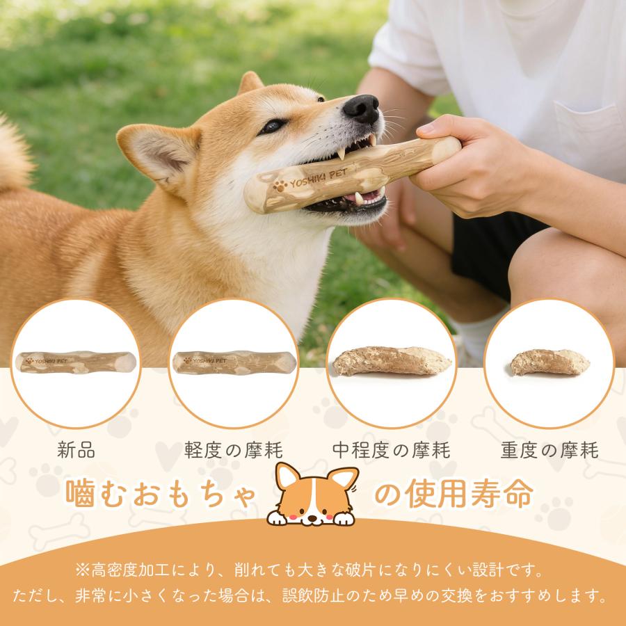 【良木工房YOSHIKI】犬用おもちゃ コーヒーの木 Mサイズ 天然木 無添加 噛むおもちゃ デンタルトイ 中型犬用 かみかみ 安心 ナチュラル YK-POM |  | 04
