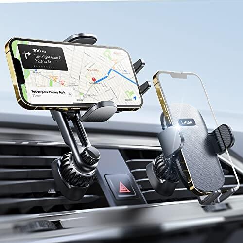 Lisen スマホホルダー 車 スマホスタンド 360度回転 エアコン 吹き出し口 車載 携帯 ホルダー 手帳型ケース対応 Takemisa 通販 Yahoo ショッピング