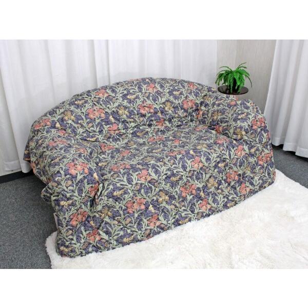 マルチカバー 特大長方形 V&A アイリス ブルー マルチカバー 特大長方形 V&A アイリス