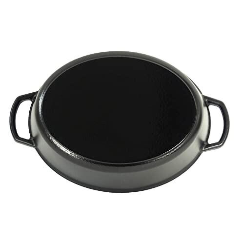 【国産】 kela(ケラ) ココットオーバル 36x29cm 9.5L ブラック Calido 12474 【8877941494】(32205円)