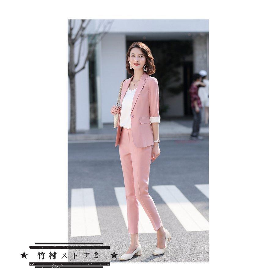 公式 面接 女性 ストレッチ 九分丈 夏 春 テーラード Ol ビジネス リクルート ビジネス パンツスーツ レディース スーツ 大きいサイズ 通勤 小さいサイズ パンツスーツ サイズ Xl Www Sustentec Com Br