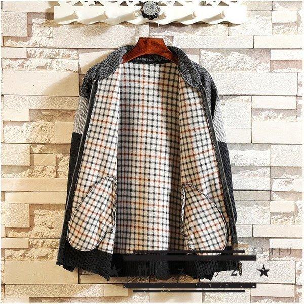 驚きの価格が実現 トップス ニットセーター カーディガン メンズ ボーダー 裏起毛 長袖 厚手 ニットセーター カーディガン メンズ ボーダー 裏起毛 長袖 厚手 防寒 立て襟 ケーブル編み トップス あったか コート 22 冬 Www Threeriversofs Com