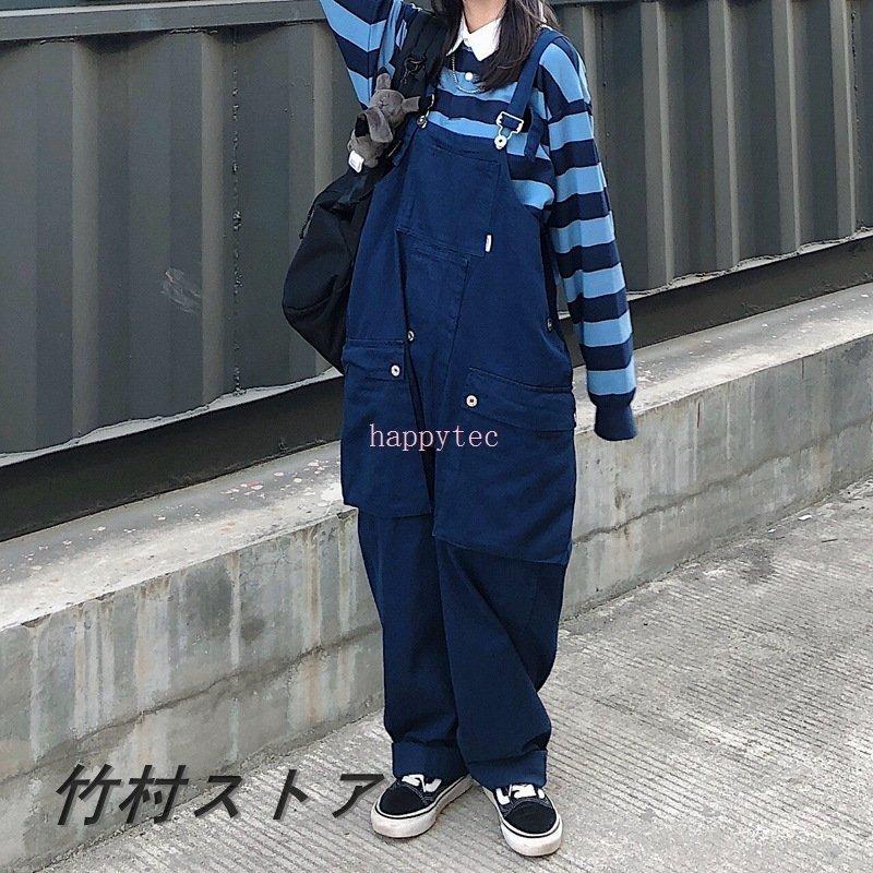 オーバーオール メンズ サロペット ゆとり 無地 ワークパンツ オールインワン ボトムス 作業服 春夏秋 お洒落 男性 カジュアル 人気が高い