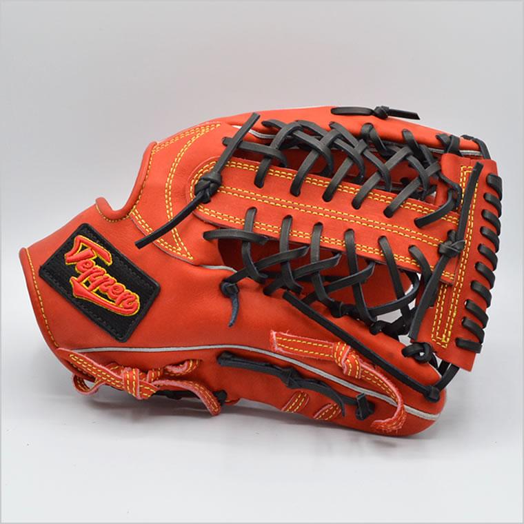 てっぺん TTY型 TEPPEN-TTY2 ステッチイエロー 右用 外野手用 てっぺん TTY型 TEPPEN-TTY2 ステッチイエロー 右用 外野手用