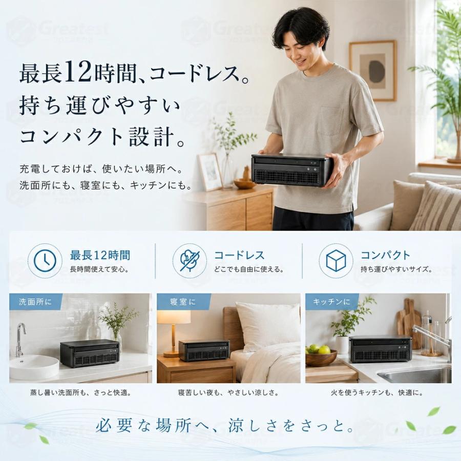 ミニエアコン ミニクーラー ポータブル クールエアーミスト 冷風機