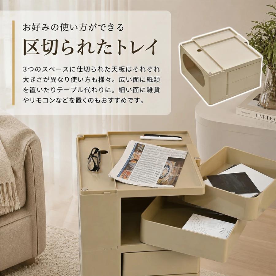 ワゴン キャスター付き 2段 3段 収納ワゴン ボビーワゴン スリム