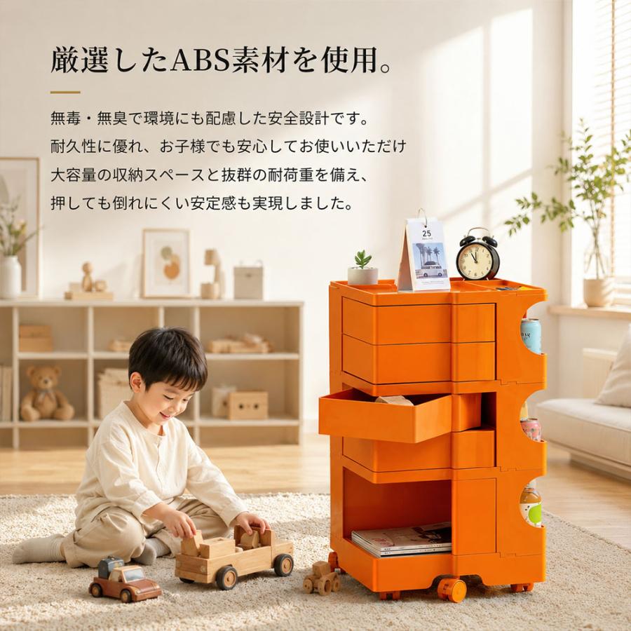 ワゴン キャスター付き 2段 3段 収納ワゴン ボビーワゴン スリム