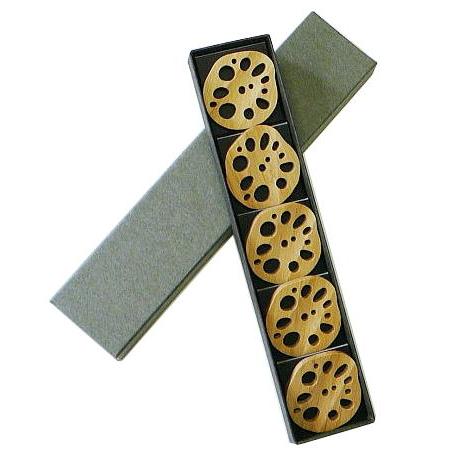 竹の箸置き 野菜シリーズ 『レンコン （5個） 箱入り』 : 京都