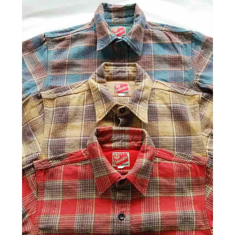 DELUXEWARE デラックスウエア シャツ HV-06 50'S CHECK NEL : TAKE OFF