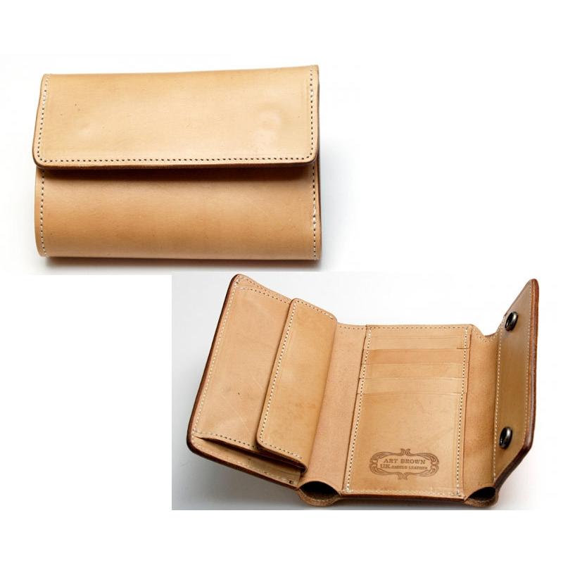 ご予約品)ART BROWN アートブラウンEAW00056AB 財布 UKサドルレザー 三
