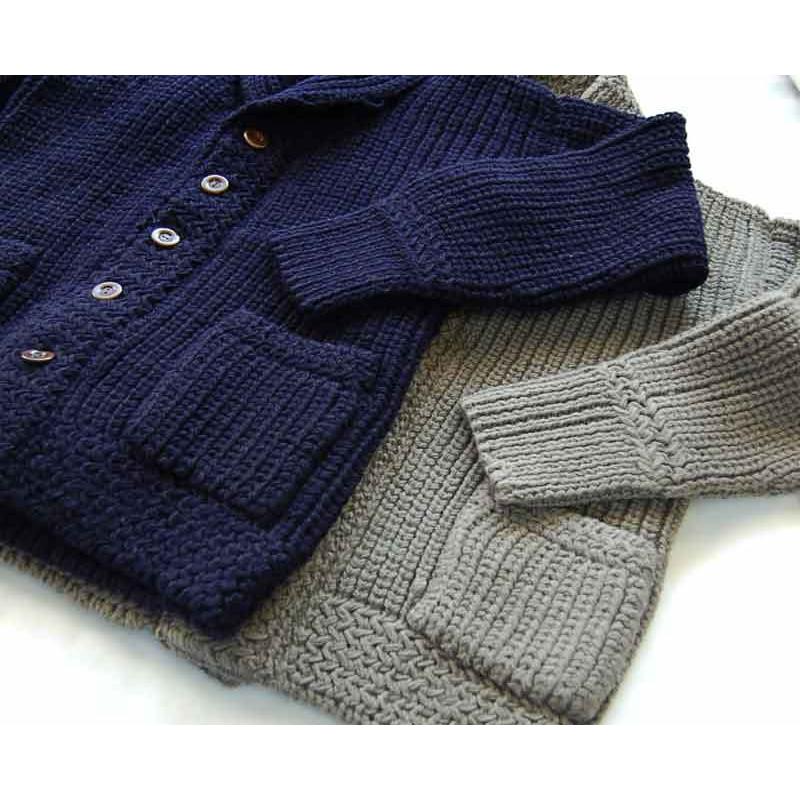 HELLER'S CAFE　ヘラーズカフェ 【HELLER'S CAFE】1940's Gray Shaker Sweaterの画像