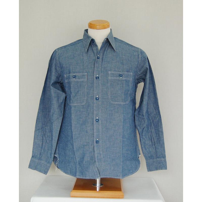 Buzz Rickson's(バズリクソンズ) BR25995 長袖シャツ ブルー