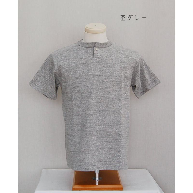 WAREHOUSEウエアハウス T-シャツ 4082 1つボタン ヘンリーTEE無地｜takeoff-clothing｜03