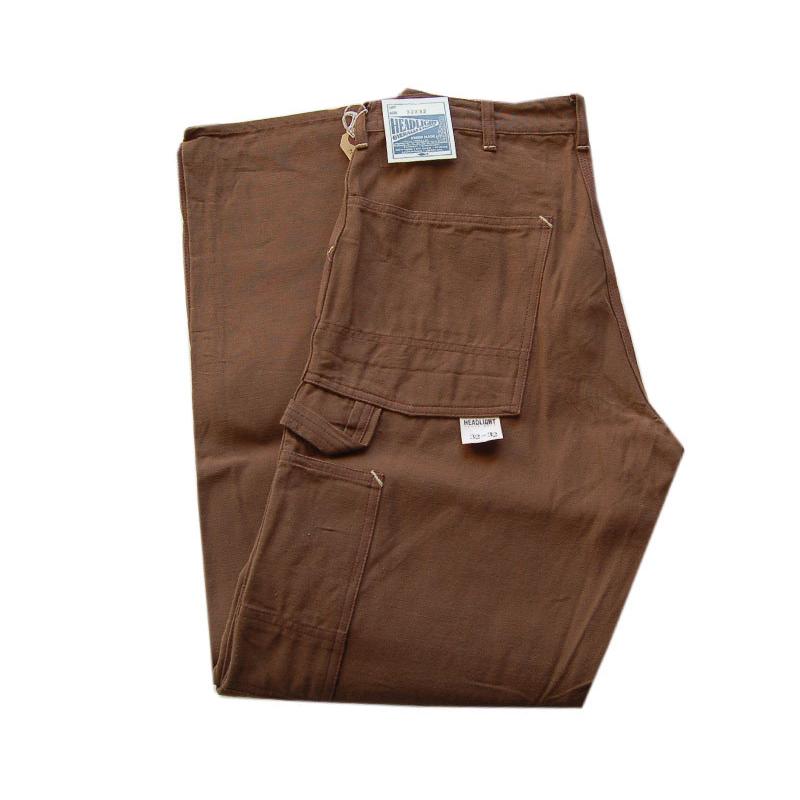 パンツ HEAD LIGHT BROWN DUCK DUNGAREES HD42318 HEADLIGHTヘッドライト ワークパンツ HD42318 BROWN DUCK DUNGAREES