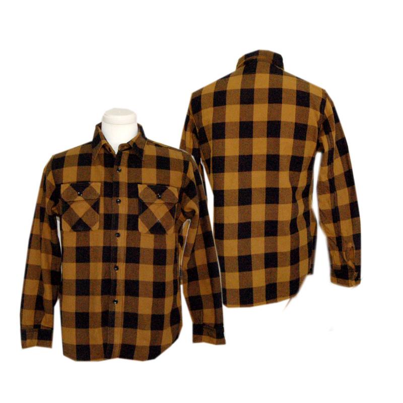 DELUXEWARE デラックスウエア 長袖シャツ 50s BUFFALO CHECK(MUSTARD