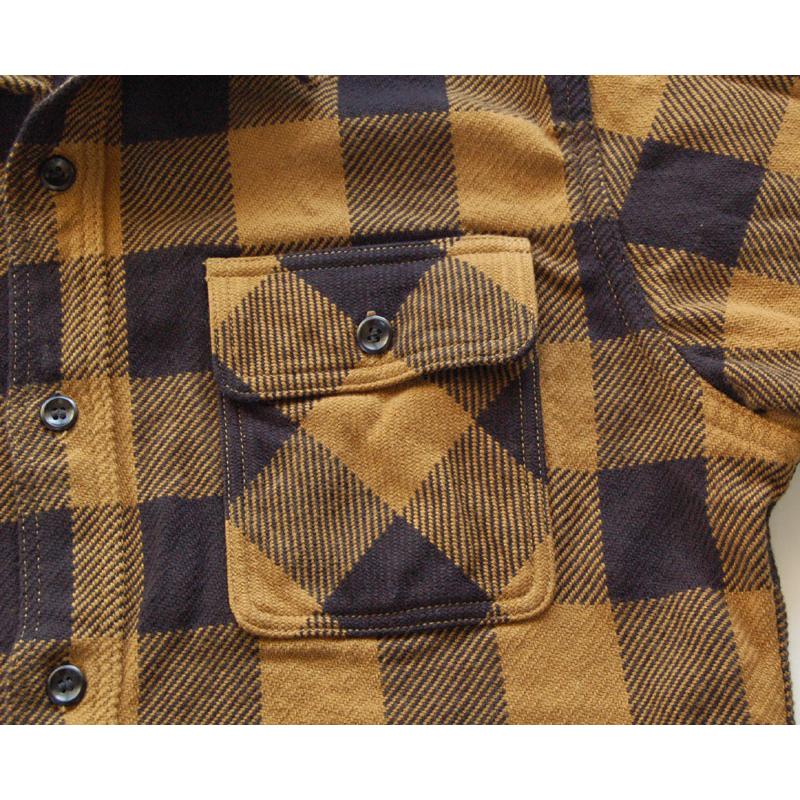 DELUXEWARE デラックスウエア 長袖シャツ 50s BUFFALO CHECK(MUSTARD
