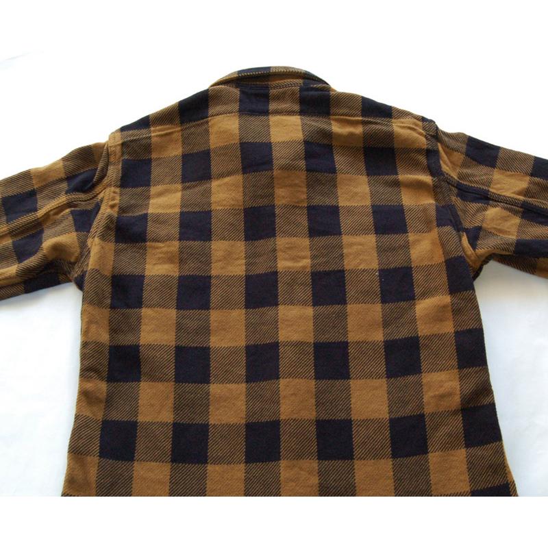 DELUXEWARE デラックスウエア 長袖シャツ 50s BUFFALO CHECK(MUSTARD