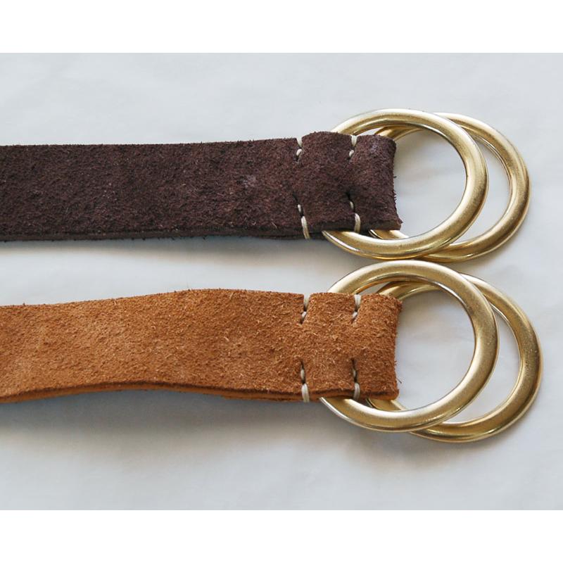 WAREHOUSEウエアハウス ベルト 6044 SUEDE W RING BELT : TAKE WAREHOUSEウエアハウス ベルト 6044 SUEDE W RING BELT : TAKE