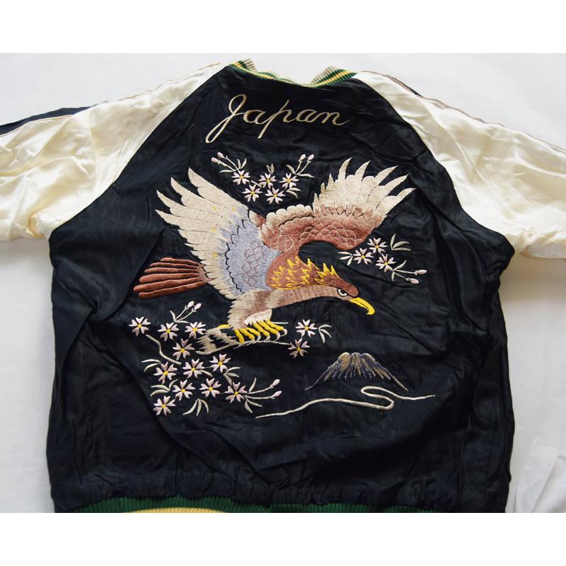 TAILOR TOYO テーラー東洋スカジャンTT15390-165 / Early 1950s Style Acetate Souvenir Jacket “ROARING TIGER” × “EAGLE”(RED)の画像