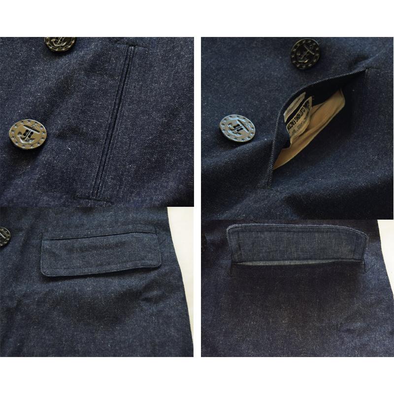 WAREHOUSEウエアハウス アウターLot 2205 1920'S WW1 STYLE U.S.NAVY 13STARS PEA COAT(インディコデニム)の画像