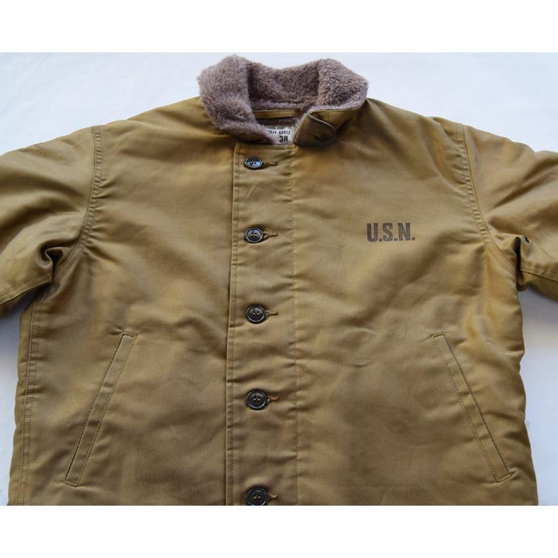Buzz Rickson's(バズリクソンズ) フライトジャケット BR15345 N-1 Khaki “NAVY DEPARTMENT DEMOTEX-ED”の画像
