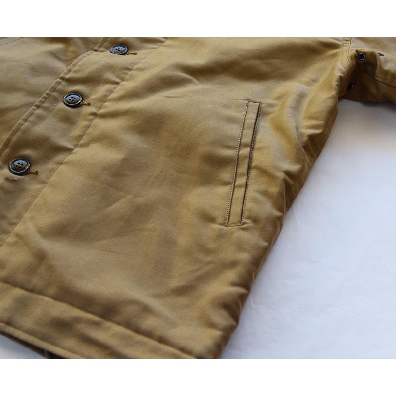 Buzz Rickson's(バズリクソンズ) フライトジャケット BR15345 N-1 Khaki “NAVY DEPARTMENT DEMOTEX-ED”の画像