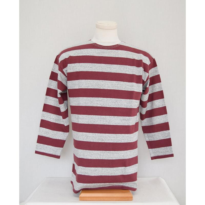 WAREHOUSEウエアハウス ロングスリーブ 4051　2インチボーダー7分袖