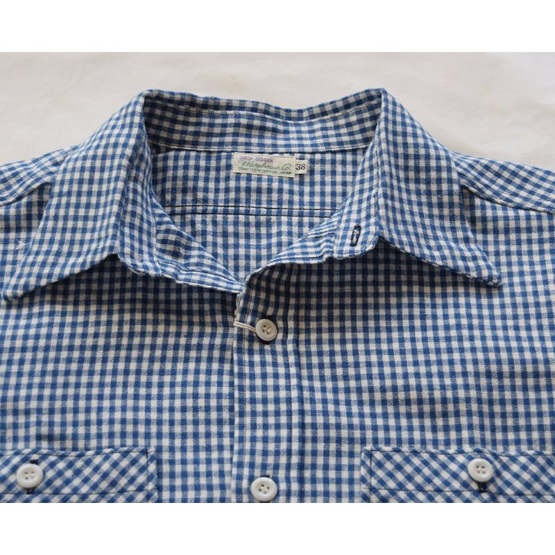 WAREHOUSE ウエアハウス 半袖シャツ 3056 SHORT SLEEVE CHECK WORK