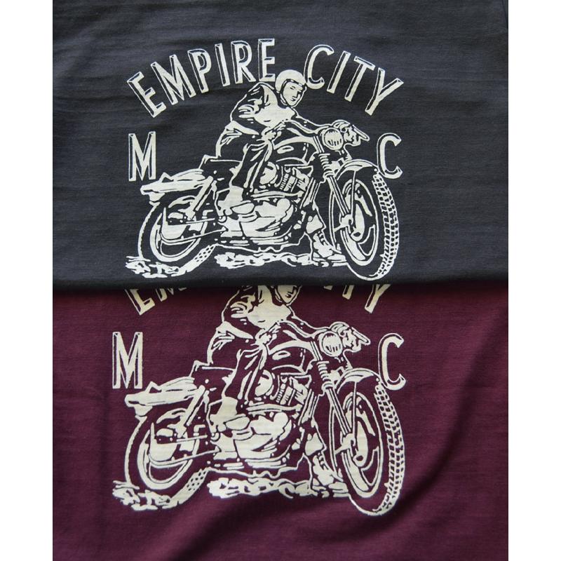WAREHOUSEウエアハウス T-シャツ 4601 EMPIRE CITY フロッキープリント