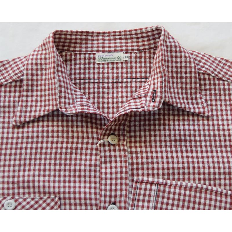 WAREHOUSE ウエアハウス 長袖シャツ 3055 LONG SLEEVE CHECK WORK