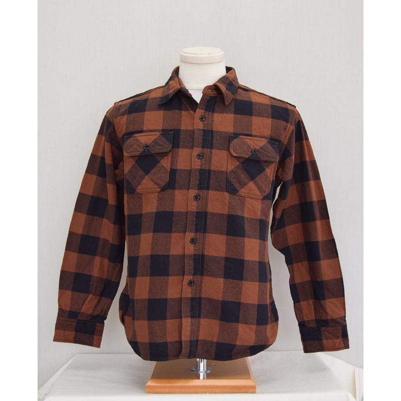 DELUXEWARE デラックスウエア 長袖シャツ HV-00A-50s BUFFALO CHECK
