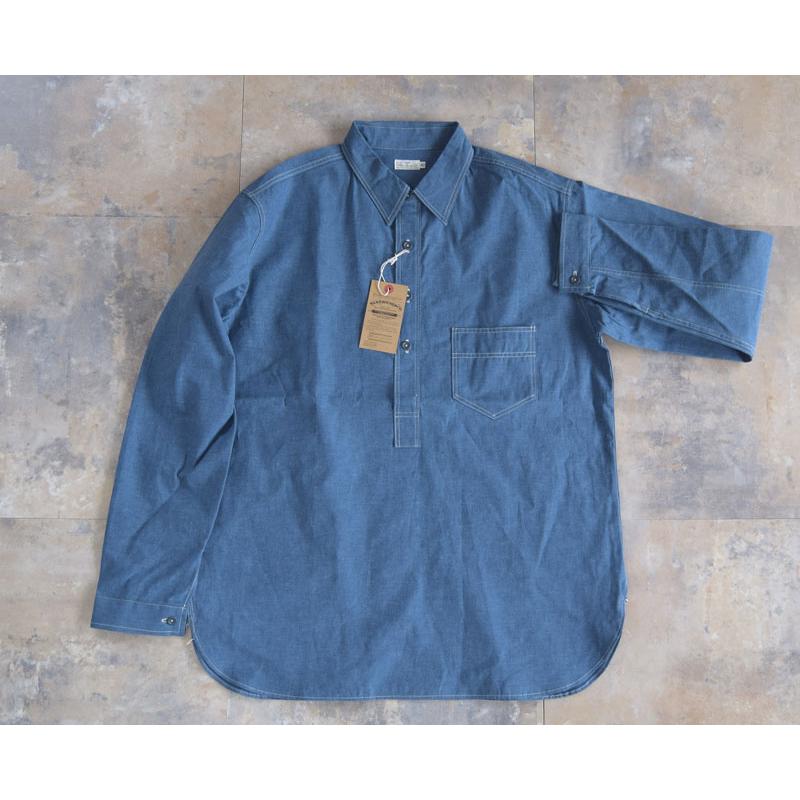 WAREHOUSE ウエアハウス PULLOVER CHAMBRAY SHIRTS NVY lot 3059