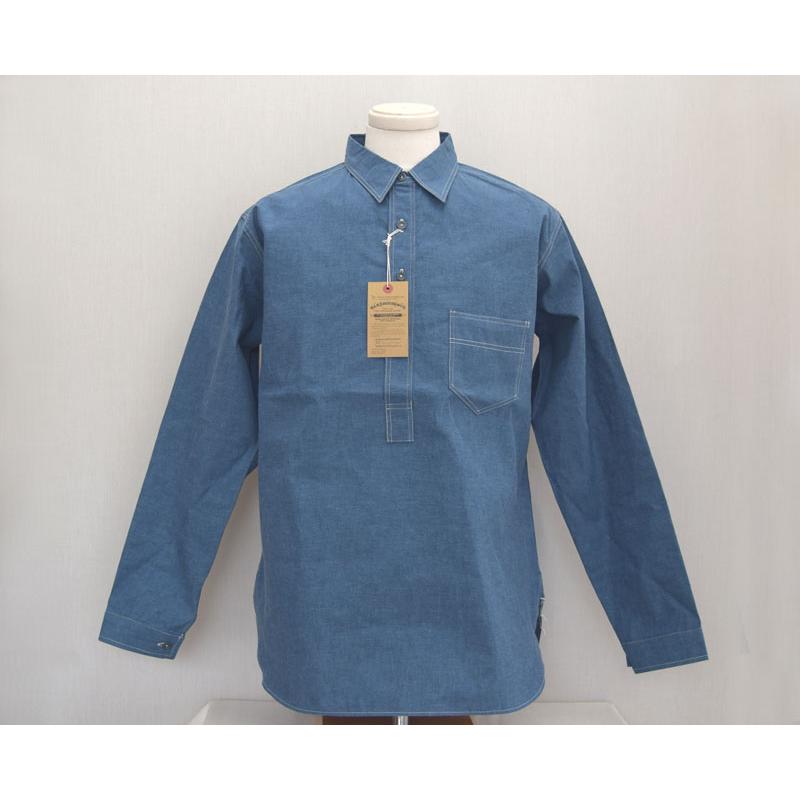 WAREHOUSE ウエアハウス PULLOVER CHAMBRAY SHIRTS NVY lot 3059