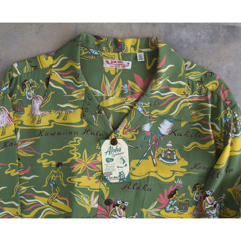 SUN SURF サンサーフ 2025 長袖ハワイアンシャツ HAWAIIAN SHIRT HULA