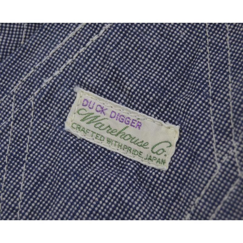 WAREHOUSEウエアハウス オーバーオール 1227 INDIGO PINCHECK
