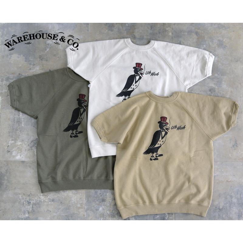 WAREHOUSEウエアハウス 4104 2nd Hand” Short Sleeve Sweat Shirts