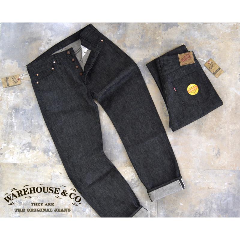 WAREHOUSEウエアハウス DENIMEドゥニーム 224-66B (66MODEL) BLACK
