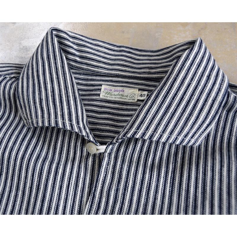 WAREHOUSE ウェアハウス OPEN COLLAR SHIRTS Lot 3091 S/S ストライプ
