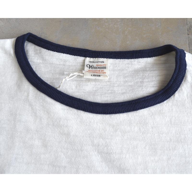 WAREHOUSEウエアハウス T-シャツ 4059 リンガーSKYLARKS : TAKE OFF