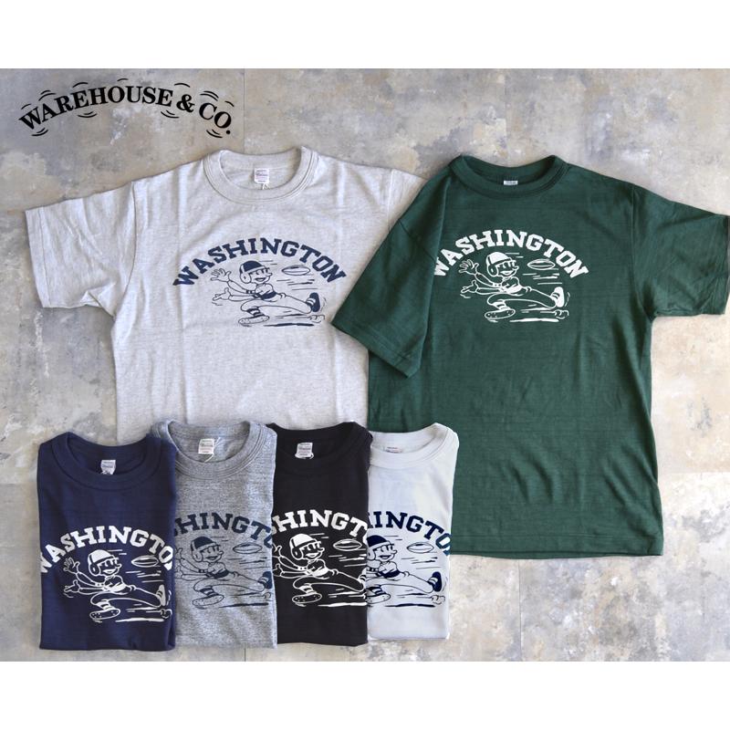 WAREHOUSE ウエアハウス Tシャツ Lot.4601 WASHINGTON【ラグビー】2025