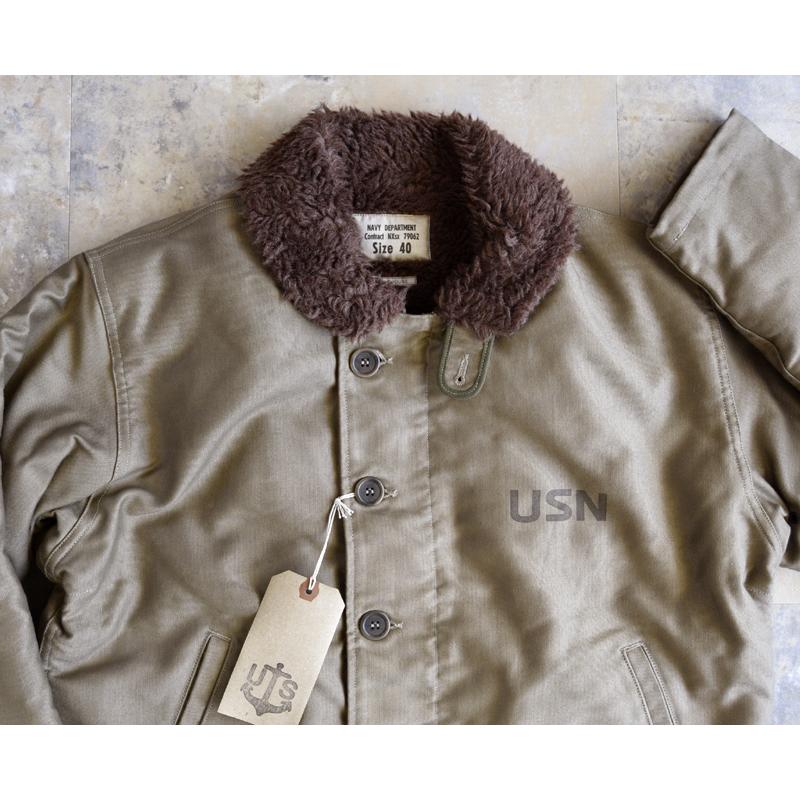 WAREHOUSEウエアハウス アウター Lot2227 FINAL FORM OF WW2 1945  N-1 WINTER JACKET /KHAKI (NXSX)の画像