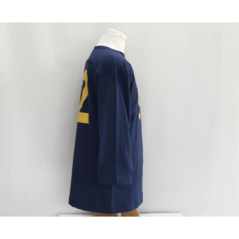 WAREHOUSEウエアハウス 4063 7分袖フットボールT FOOTBALL NAVY-92