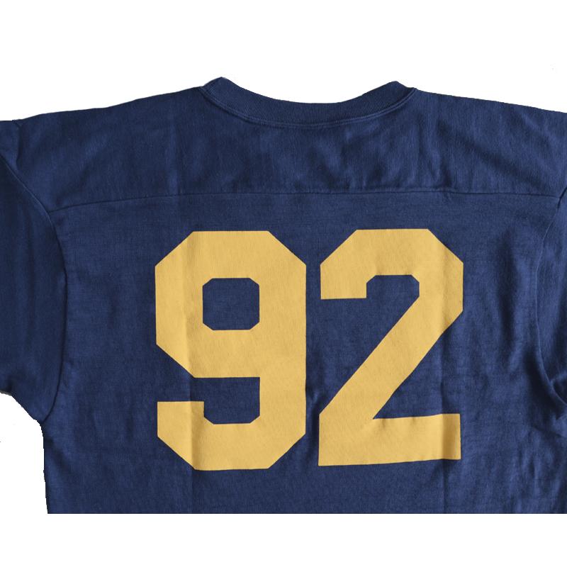 WAREHOUSEウエアハウス 4063 7分袖フットボールT FOOTBALL NAVY-92