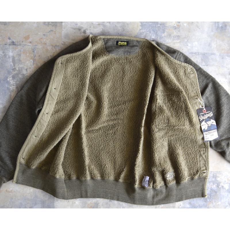 ダッパーズ ウールカーディガン 40 Dapper's ダッパーズ スウェットカーディガン 40's Military Style