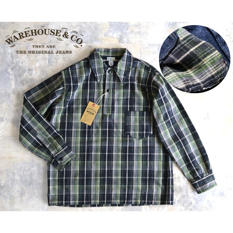 WAREHOUSEウエアハウス【1930'S WPA 】ONE POCKET PULLOVER SHIRTS