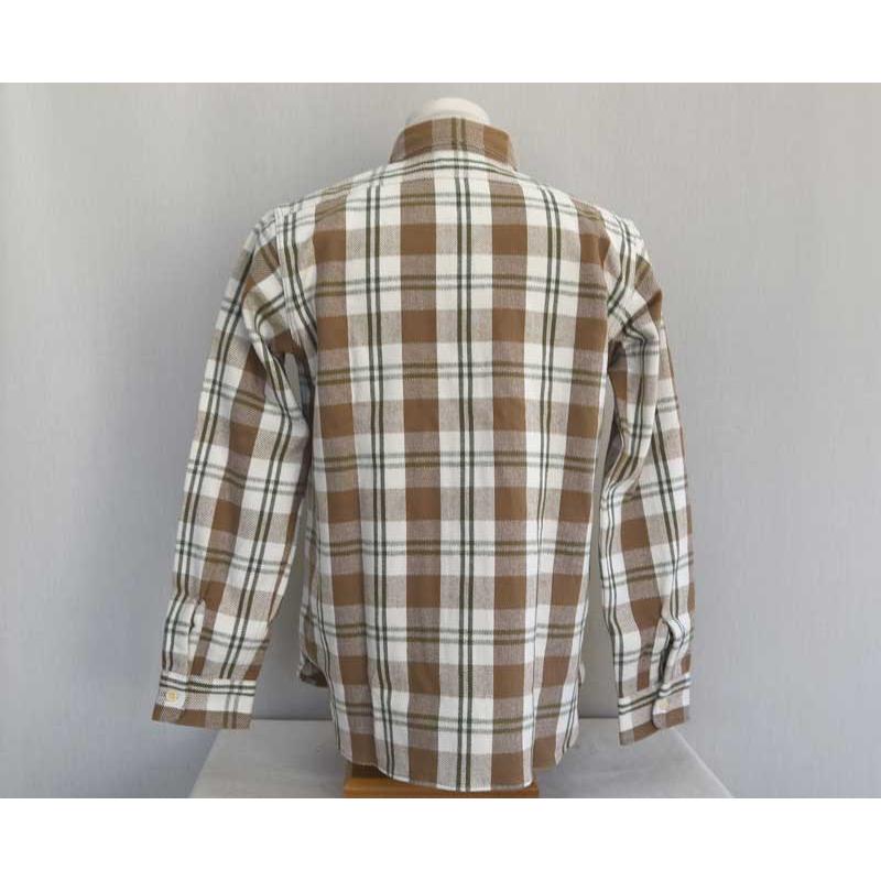 WAREHOUSE ウエアハウス FLANNEL SHIRTS B柄 Brown ネルシャツ : TAKE