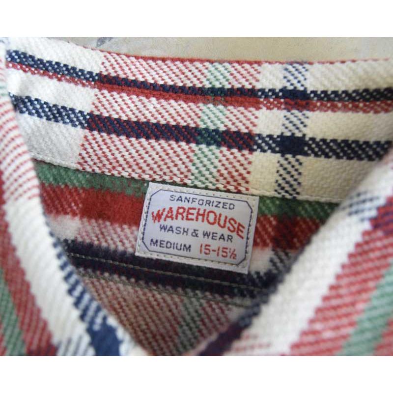 WAREHOUSE ウエアハウス FLANNEL SHIRTS C柄 【2025 MODEL】RED