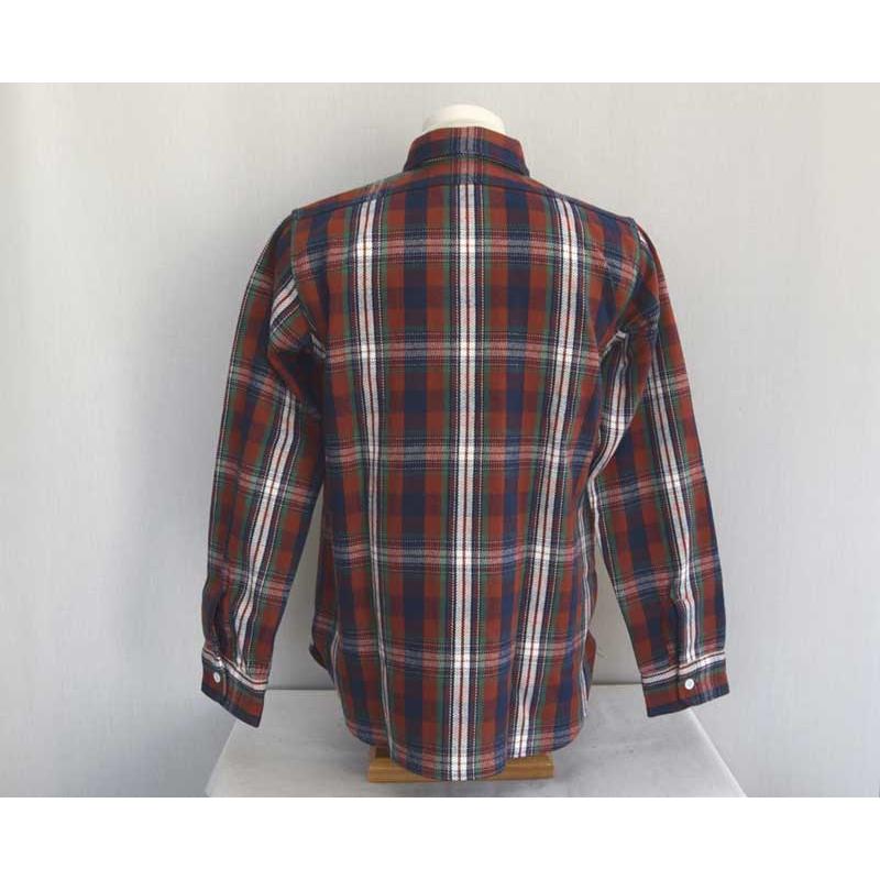 WAREHOUSE ウエアハウス FLANNEL SHIRTSD柄 【2025 MODEL】RED