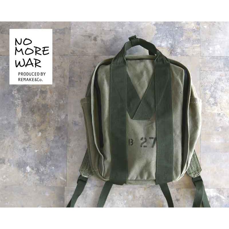 NO MORE WAR MILITARY キャンバスバックパック NO MORE WAR MILITARY キャンバスバックパック : TAKE OFF - 通販