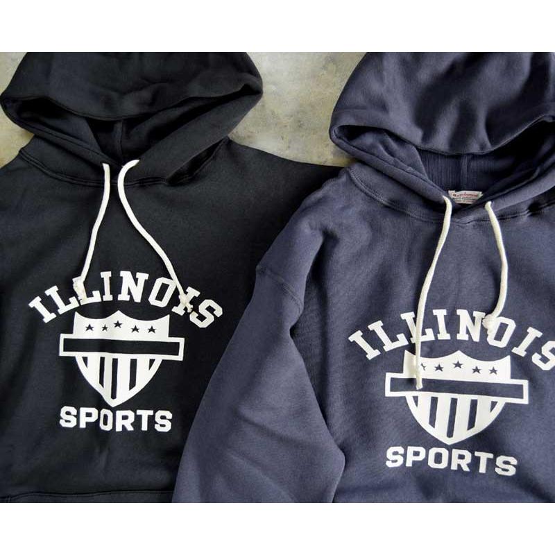 WAREHOUSE ウエアハウス Lot 450 2本針フードスウェット【 ILLINOIS